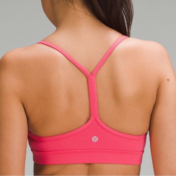 LULULEMON FLOW Y BRA GLAZE PINK COLOR SIZE 10 NWT - Picture 2 of 9